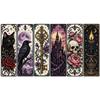 Stamped Cross Stitch Bookmark Set 6Pcs 14CT Floral Animal Pattern with Thread Needle for Adults