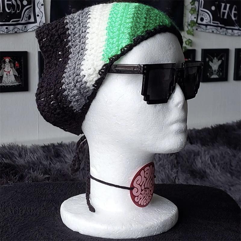 New Handmade Crocheted Children's Triangle Scarf, Snowflake Scarf, Ear Protection Hat, Cute Children's Hat