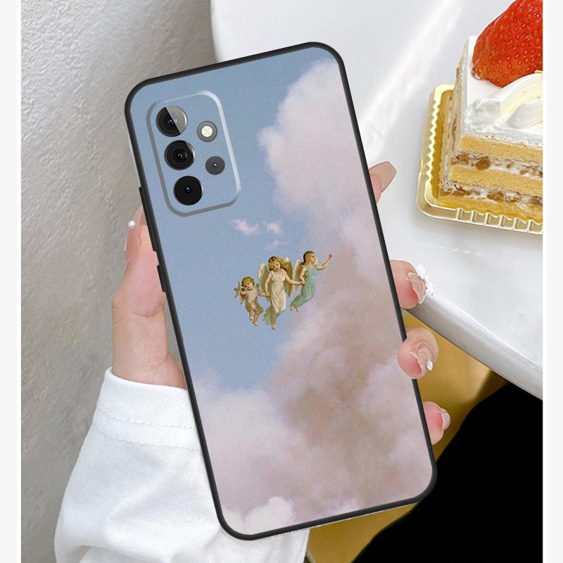 Renaissance Angel Aesthetic Case For Samsung Galaxy A55 A35 A15 A14 A34 A54 A73 A53 A33 A23 A13 A12 A32 A52 A51 Cover