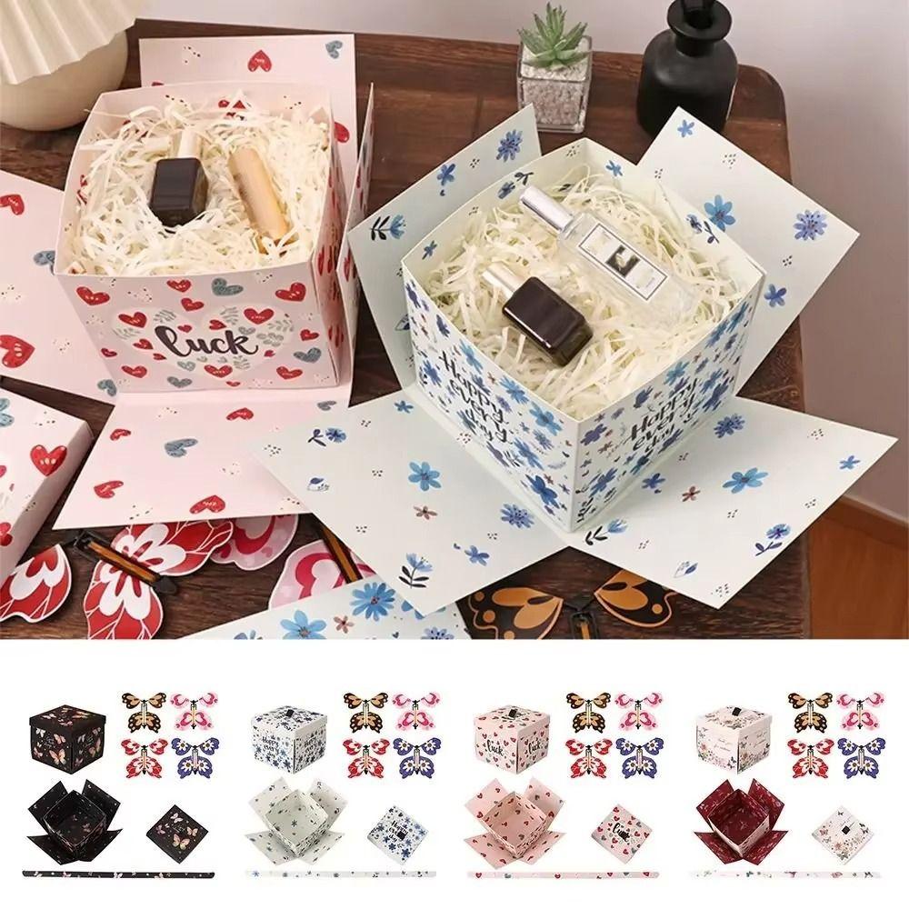 Paper Flying Butterfly Gift Box Auto Expand Present Box Exploding Gift Box  Classroom Activity