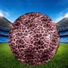 1pc Pink Leopard Print Theme Soccer Ball Football, Size 5, Lightweight PVC, Outdoor Training Soccer Ball,Gift c65131
