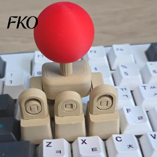 Arcade Joystick Keycap Keyboard Attachment, WASD Direction Keys Mod for Fighting Game, 4-Way Mechanical Directional Controller 3D
