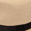 Sombrero Trilby para Adultos Transpirable Estilo Británico Sombrero de Paja Tejida Sombrero para Fiesta de Festival de Adultos Hueco Camping Pesca Sombreros Fedoras