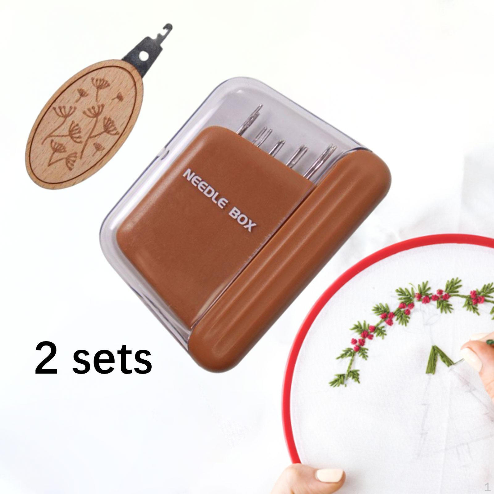 

Mini -needle -Kit -pin -container -organizer Pin Holder for Carpets Household Coat Tents коричневий