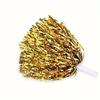 2 Stück Cheerleader-Pompons mit Kunststoffgriff, bunte Metallic-Folien-Pompons für Cheerleader, temperamentvolle Sport-Tanz-Aufmunterungs-Requisiten für Frauen