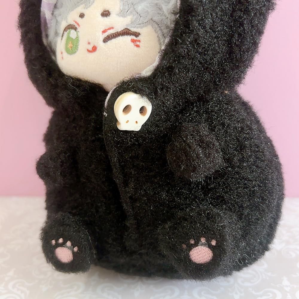 3D Plush Kigurumi Black Cat Costume for 10cm Plush Kigurumi Otaku Doll Kpopdoll Costume Toys, Accessories, Activities, Mascot, [Used]