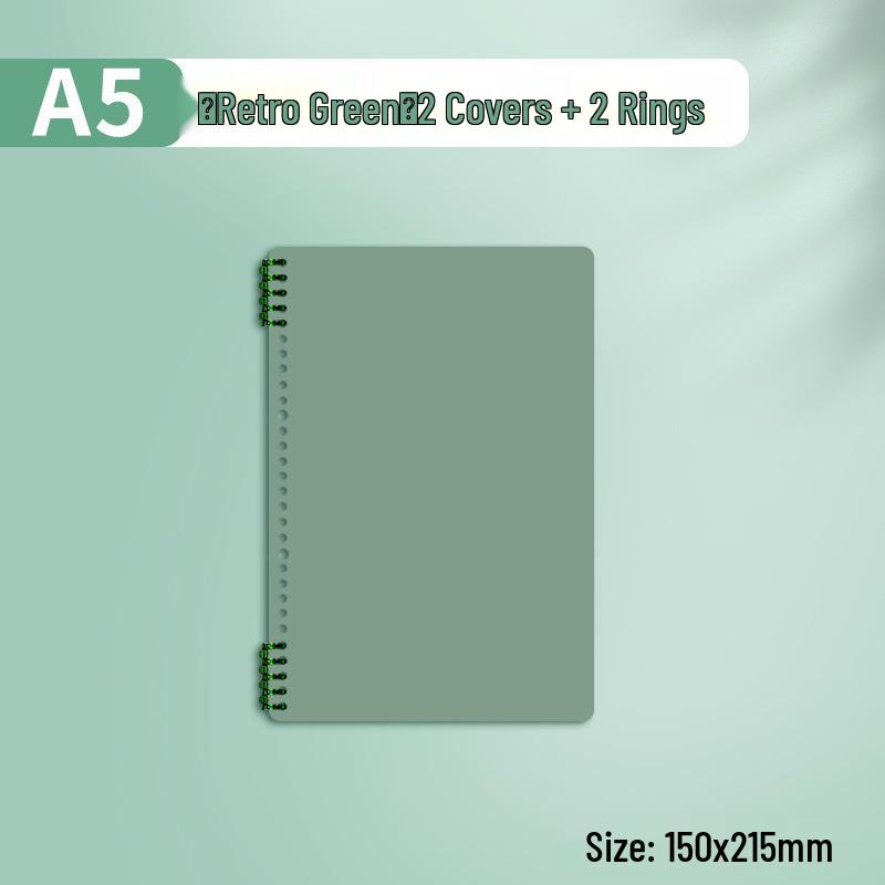 

A4 Loose-leaf Binder Cover with Plastic Ring Strips and Buckle