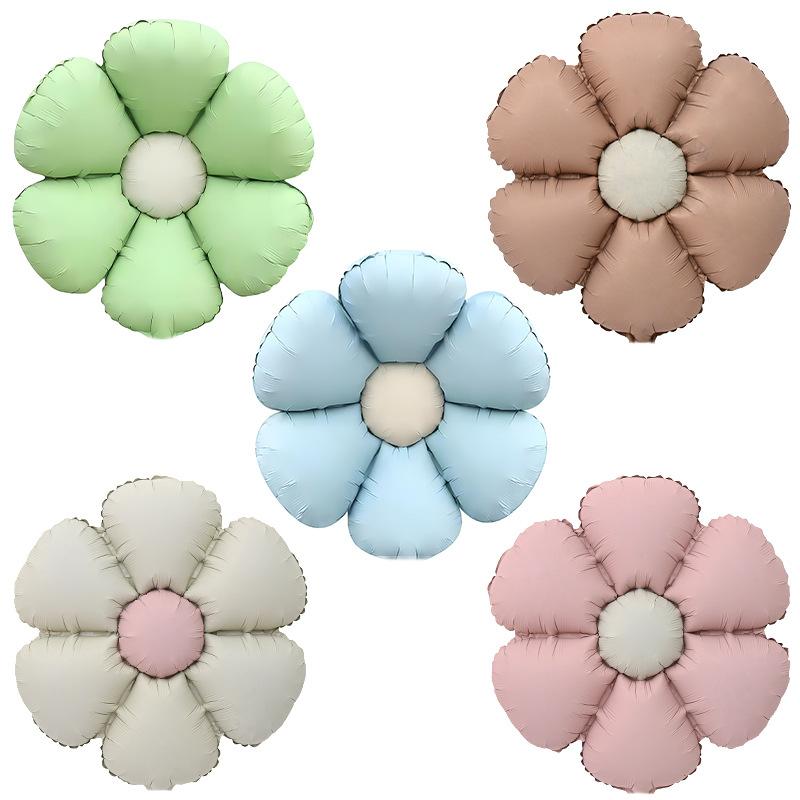 Small White Daisy Balloon Photo Props Wind Birthday Arrangement 61 Stall Smiley Face Sunflower Balloon