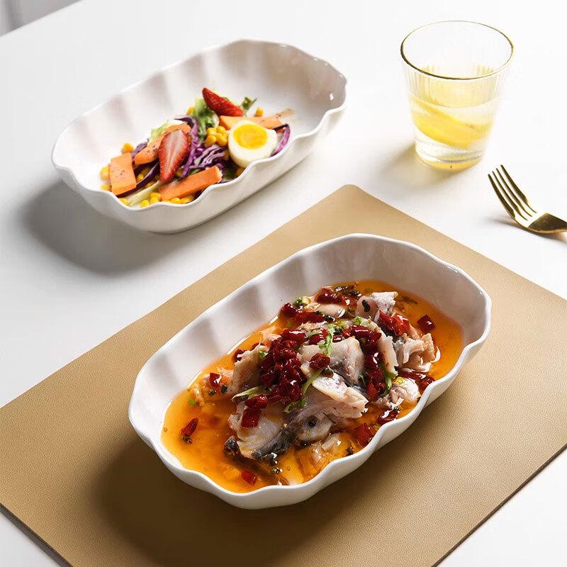 Jiwu Senlin 10-Inch Ceramic Deep Plates (2-Pack)