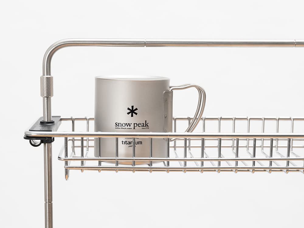 Snow Peak IGT Mesh Tray Rack, Half Unit, Shallow Type, CK-251, for Camping and Outdoors