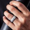 Men&Women New Men Silicone Rings 7-12 Size Hypoallergenic Flexible Men Wedding Rubber Bands 8mm Food Grade Silicone Finger Ring