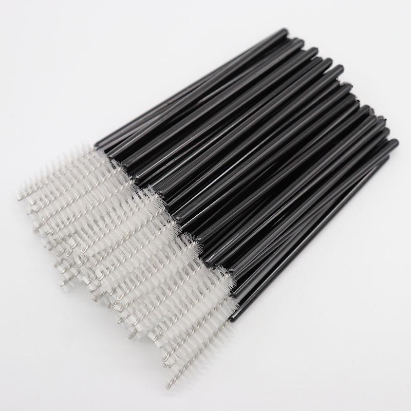 50-Pack Disposable Eyelash & Eyebrow Comb Brushes for Makeup