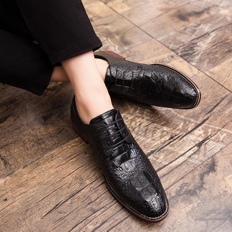 men's casual crocodile shoes