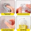 Reusable Vacuum Suction Cup Clips Heavy Duty Wall Hooks Towel Glove Storage Holder