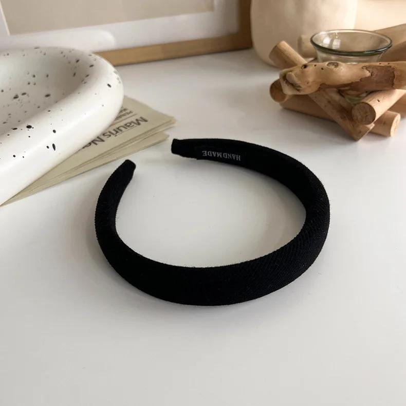 Bonbonfarben Schwamm Stirnband für Damen Mädchen Temperament Haarband Einfacher Süßer Haarreif Mode Vielseitige Haaraccessoires Geschenk