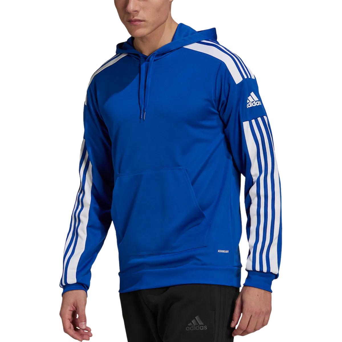 Adidas Clothing Sweatshirts Men s Blue Hooded Moderate GP6436 XXL