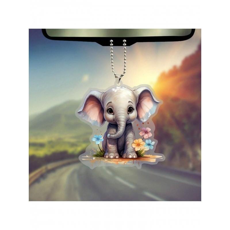 

Cartoon Vibrant Acrylic Christmas Tree Charms Colorful Car Decorations For Holiday Cheer 11