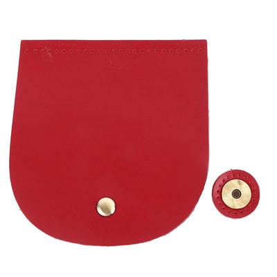 Shoulder Bag Flap Cover Microfiber Leather DIY Hand Sewn Magnetic Snap Flap Cover Replacement for Shoulder Bag Handbag