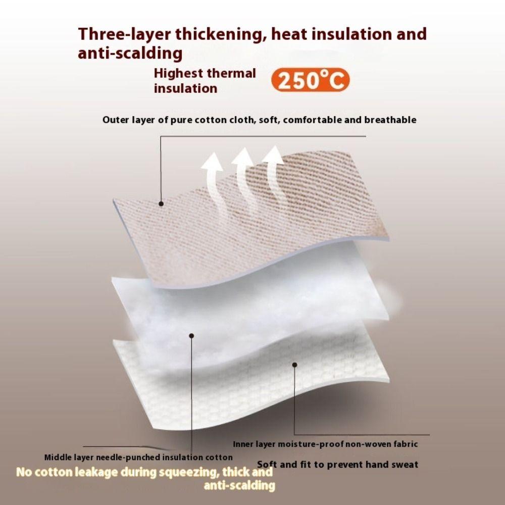 Non-slip Oven Glove Anti-scald Kitchen Mitts Baking Accessories Microwave Glove  Home