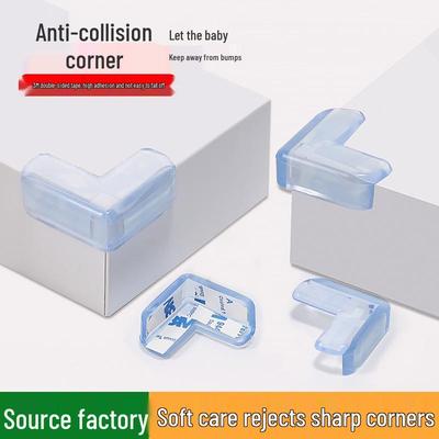 Protetores de Canto de Mesa de Silicone Transparente com Fita Dupla Face