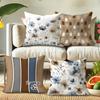 Elegant Spring Theme Pillow Cover: Exquisite Floral and Fashion Pattern, Sofa Cushion Cover, Bedroom Room Decoration