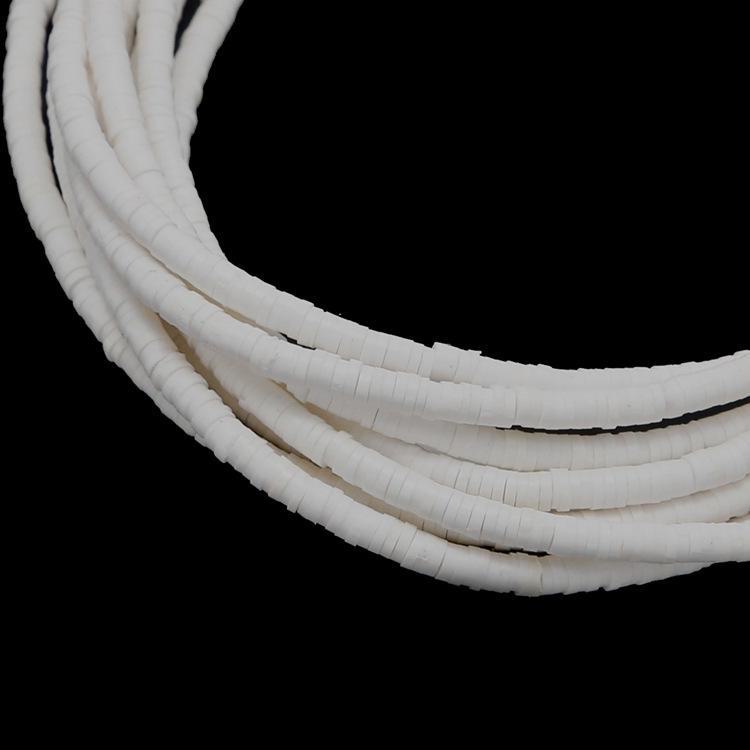 

3-6 мм мягкие глиняные бусины-разделители из риса для самодельных украшений Diameter 6mm белый