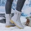 Women Ankle Boots Flat Low Heel Belt Buckle Short Large Size Fall Winter