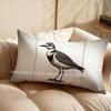 2D Stylish Bird-Print Rectangular Pillow Suitable For Sofa Bedroom Car Pillow Cover Cushion Rectangular Back Cushion