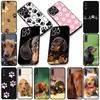 Phone Cover for Motorola Moto G86 G14 G35 G34 G45 G55 G64 G75 G85 G24 G15 G54 G57 Power Casing Flexible Case Paw Dachshund Dog