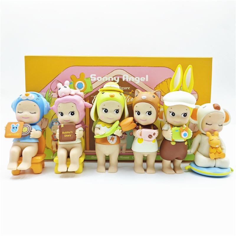 Delightful Pvc Angel Figurines Enjoy The Moment Series Blind Box Decor Model Toys