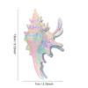Creative Conch Hairpin Elegant Colorful Shark Clip Gift Hair Claw for Summer Beach