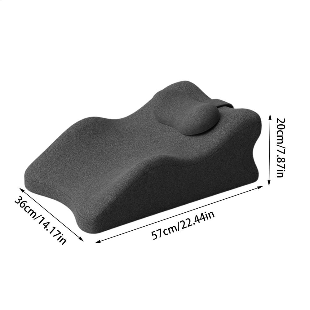 Memory-Foam Bed Pillow Relaxation Beddings Tilted Cushion Back Lumbar Support Memory Foam Pillow For Women Men Seniors Adults темно-серого 8990₽