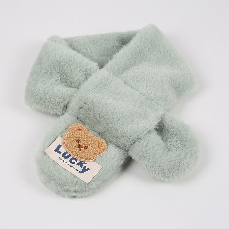 DUTRIEUX Kids' Cartoon Plush Winter Scarf