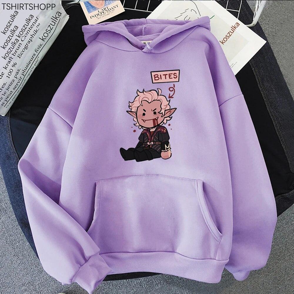 

Hot 2023 Astarion Chibi Hoodie Fashion Women Harajuku Kawaii Hoodies Unisex Sweatshirt Vintage Casual Cotton Tee Korea Hoody