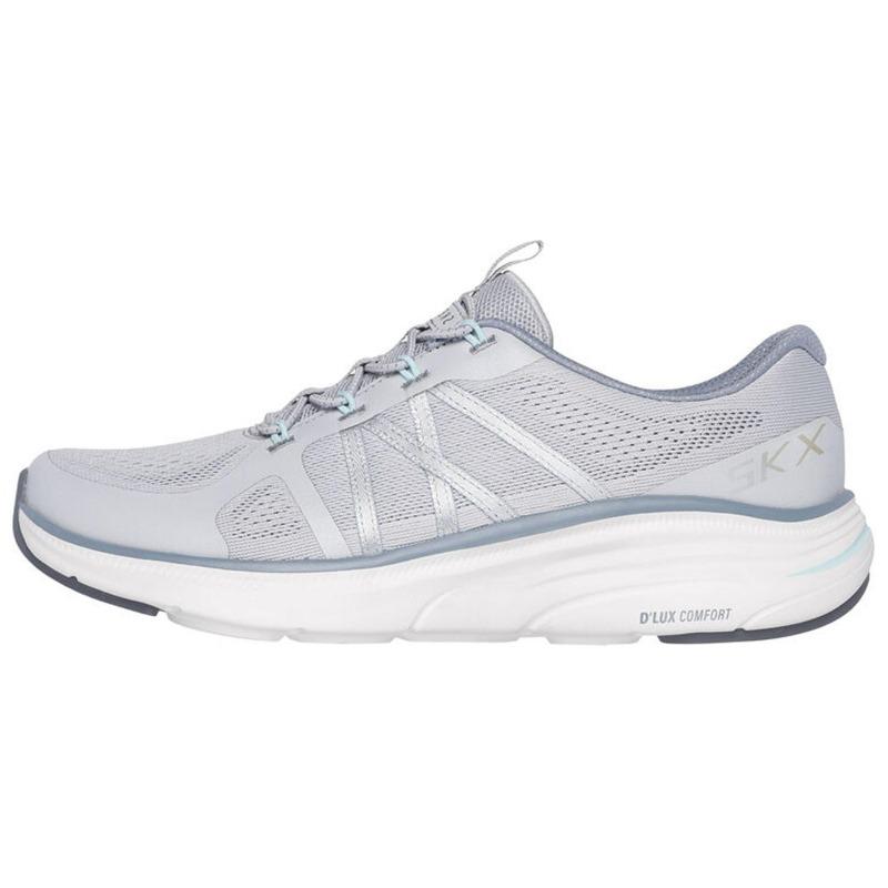 Skechers D Lux Comfort 2.0 Victory Women Soft Low Top Casual Shoes Gray 104474-GRY 36