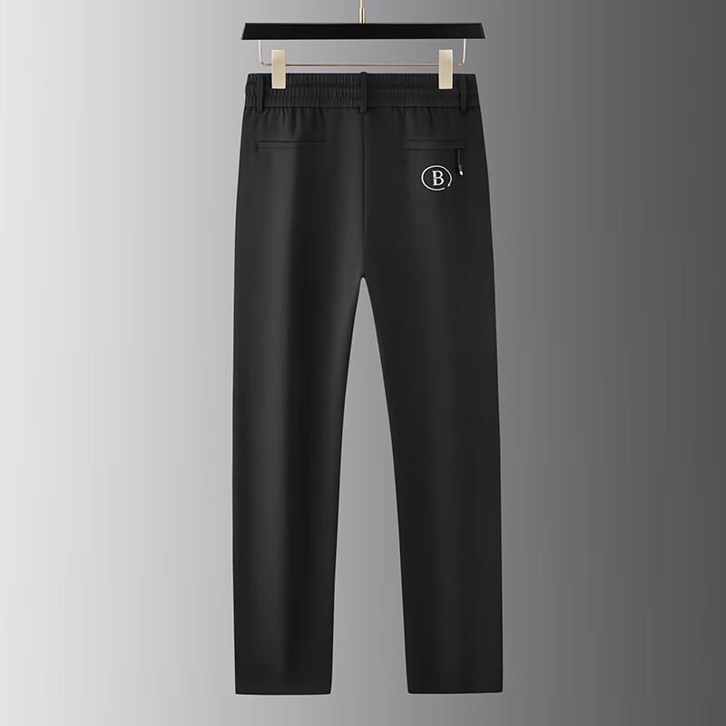 Dibinze Men's Plus Size Stretchy Straight-Leg Casual Pants