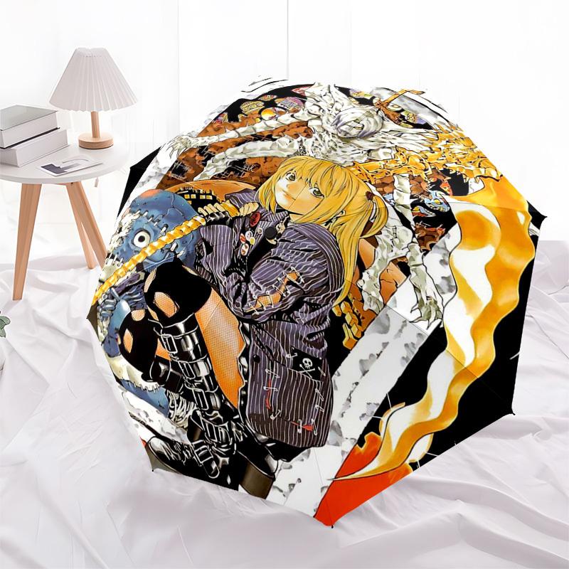 

1pc Angel Beats! Outdoor Umbrella - Automatic Opening & Closing, Portable 3-Fold Design with 8-Bone Iron Frame - Perfect Gift for Fans, Travelers, Eve