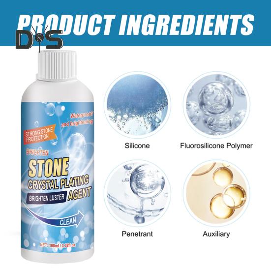 Stone Crystal-Plating Agent Stone Surfaces Stain-Resistant Waterproof Detergent PH-balanced Oil-resistant Stone Cleaner
