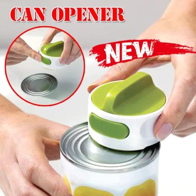 Can Opener Portable Manual Beer Can Opener Adjustable Anti Slip Kitchen Accessories Small Tools Easy Twist Release Open Jar