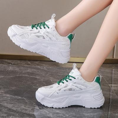 New Women's Spring And Summer Mesh Sports Shoes Fashion Vulcanize Shoes Outdoor Running Women Sneakers Platform Sneakers 35-40