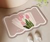 Bathroom floor mat diatom mud absorbent soft pad bathroom door non-slip foot pad household toilet door quick-drying floor mat