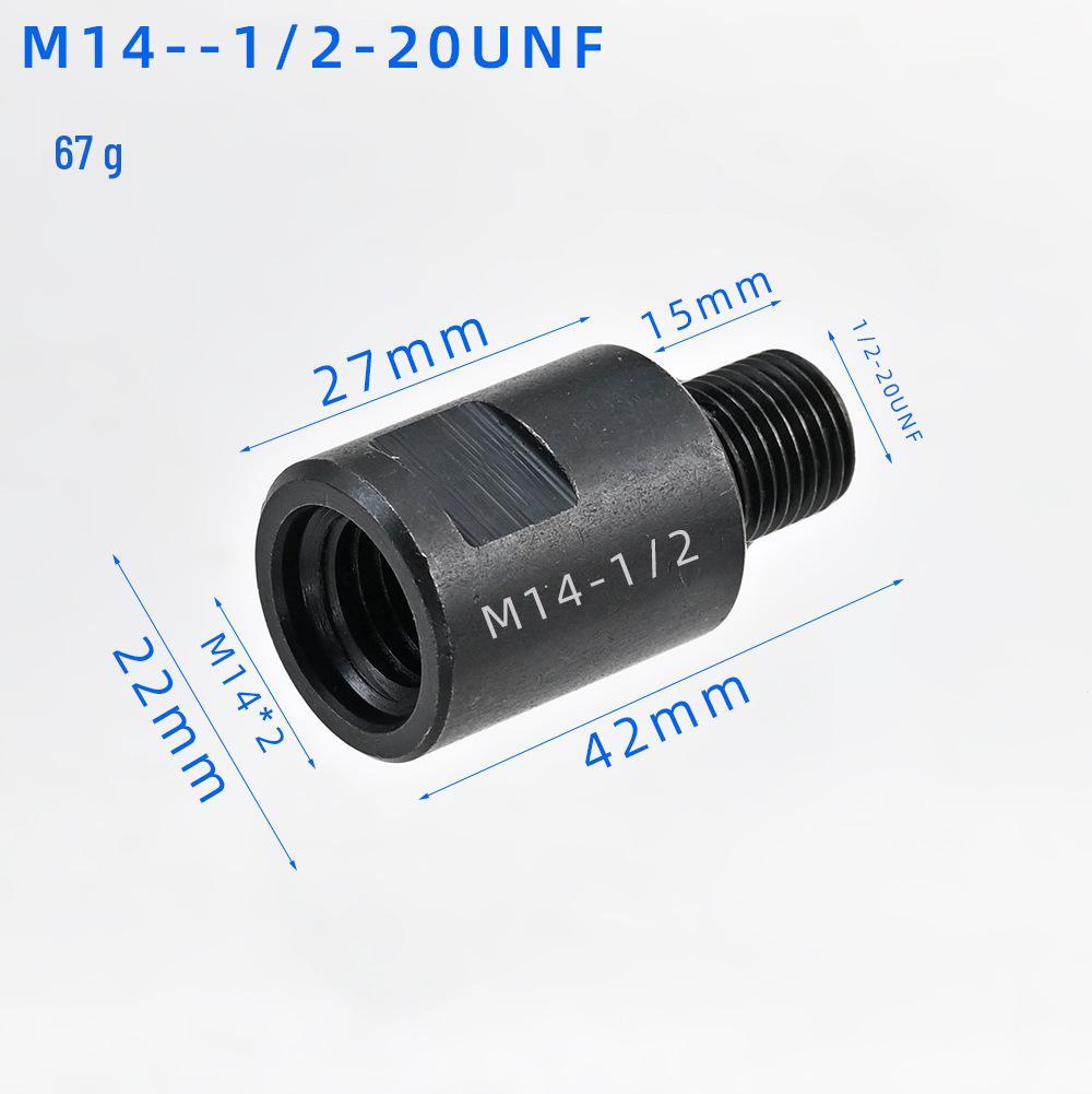 Angle Grinder Drill Bit Extension Rod, M14 5/8-11 M10 1/2-20UNF Thread Adapter