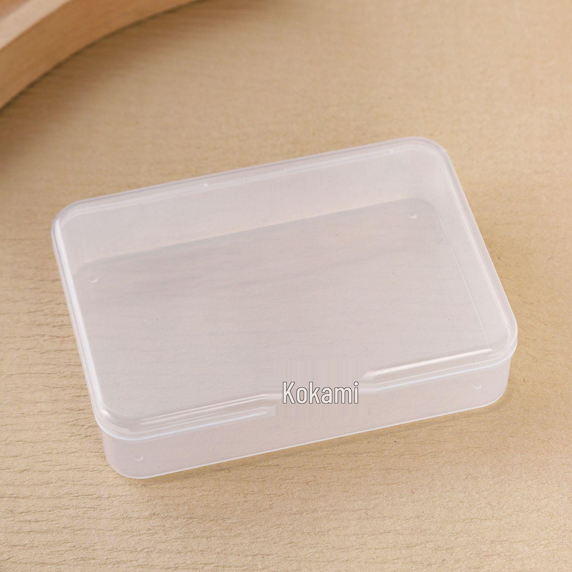 

Transparent PP Plastic Rectangular Storage Box for Business Cards and Small Parts 9.5x6.5x2.5 cm прозрачный
