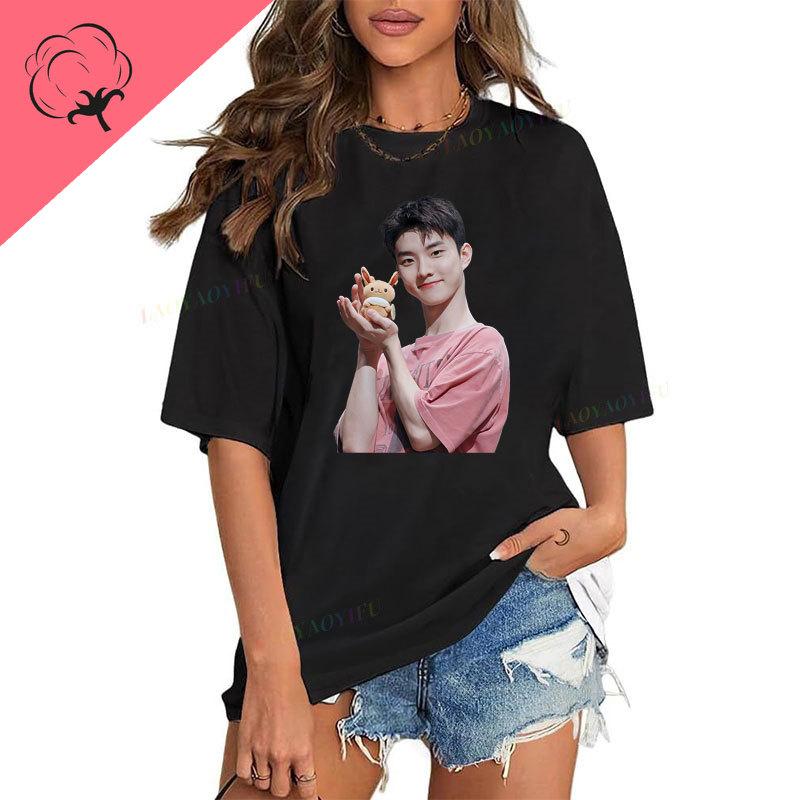 New Arrival Kpop Novelty Trend Camisetas Ji Chang Min The Boyz Hip Hop Streetwear Harajuku New In Tops Cotton Camisa Tee