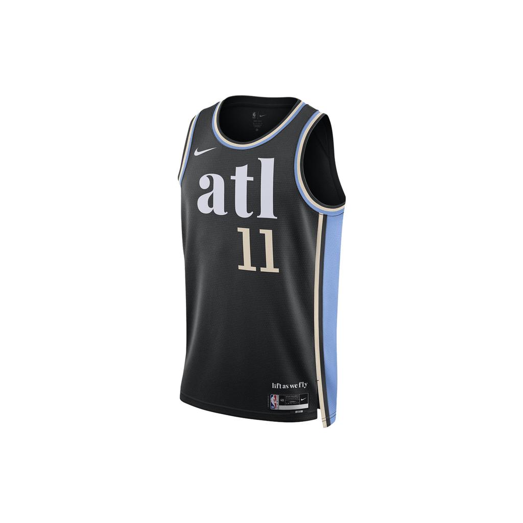 Nike Dri Fit Basketball Jersey City Edition 2023/24 Atlanta Hawks, Trae Young, Size 11 Men's Black DX8486-011