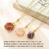 Adjustable Chain Mesh Pendant Necklace Empty Cage Crystal Stone Holder Necklace