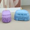 3D Bus Car Silicone Candle Molds Handmade Car Crafts Gypsum Resin Cement Casting DIY Soap Chocolate Cake Baking Tools Home Gifts