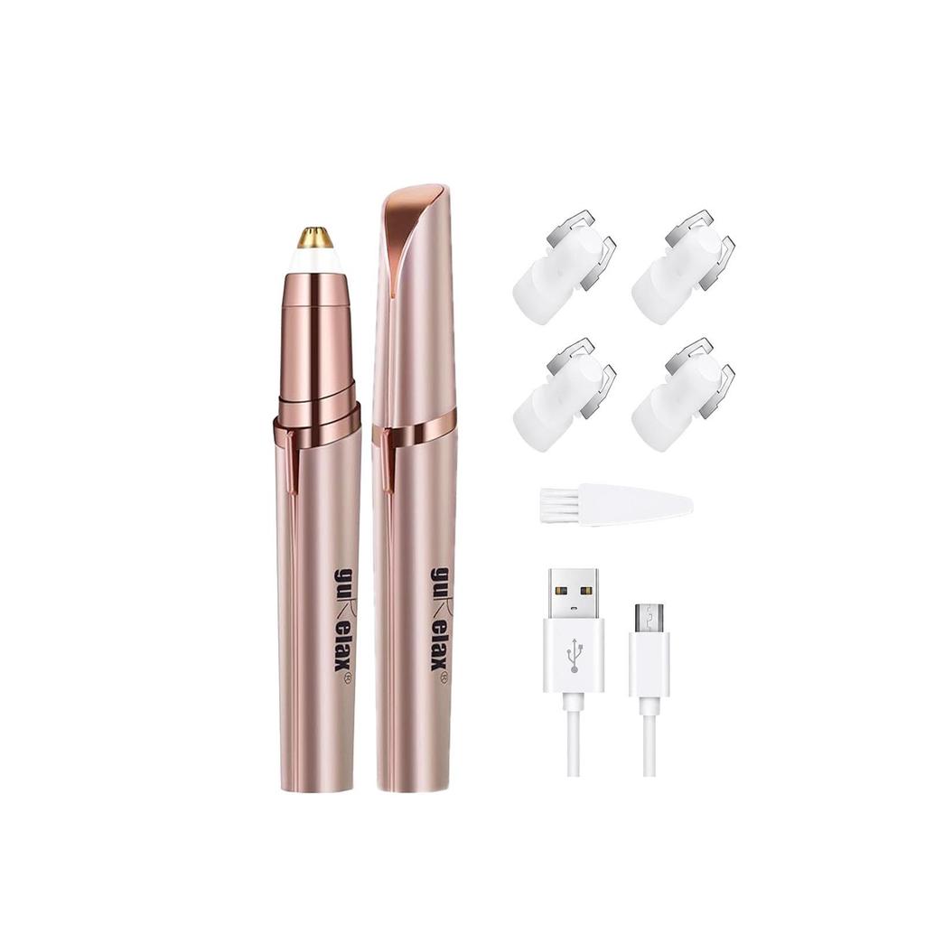 Xorita Rechargeable Electric Eyebrow Trimmer & Pencil - Portable Grooming Tool for Face and Lips