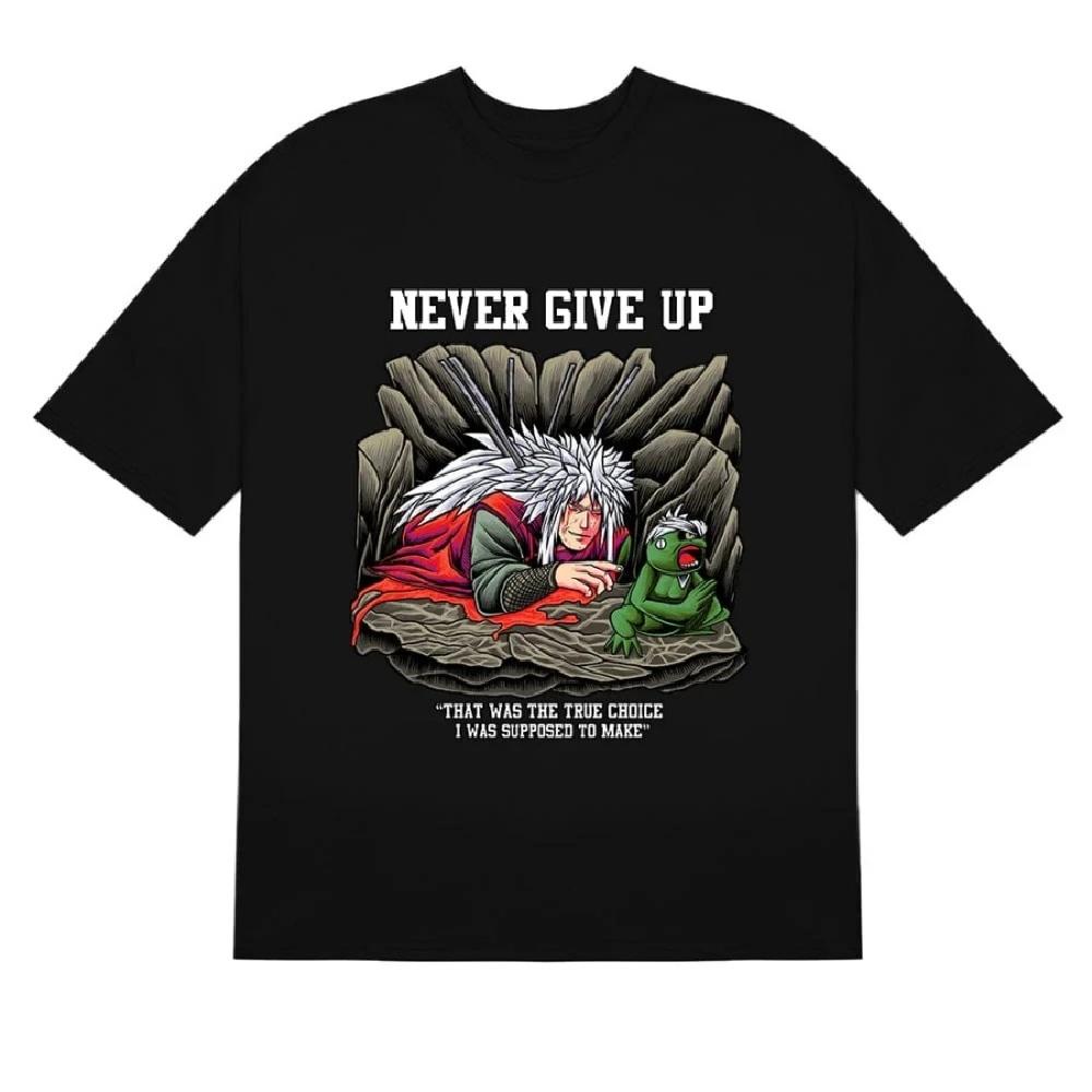 

Аниме Наруто Джирайя Летняя футболка Харадзюку Мужская и женская Оверсайз Ретро Уличная одежда Короткий рукав Фитнес Свободная Повседневная Y2k Топ S