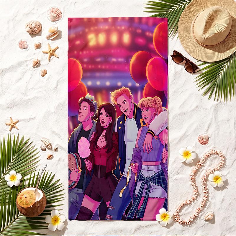 Archie Comics Soft Beach Towel Stylish Beach Pool Towel for Summer Seaside Vacation Travel